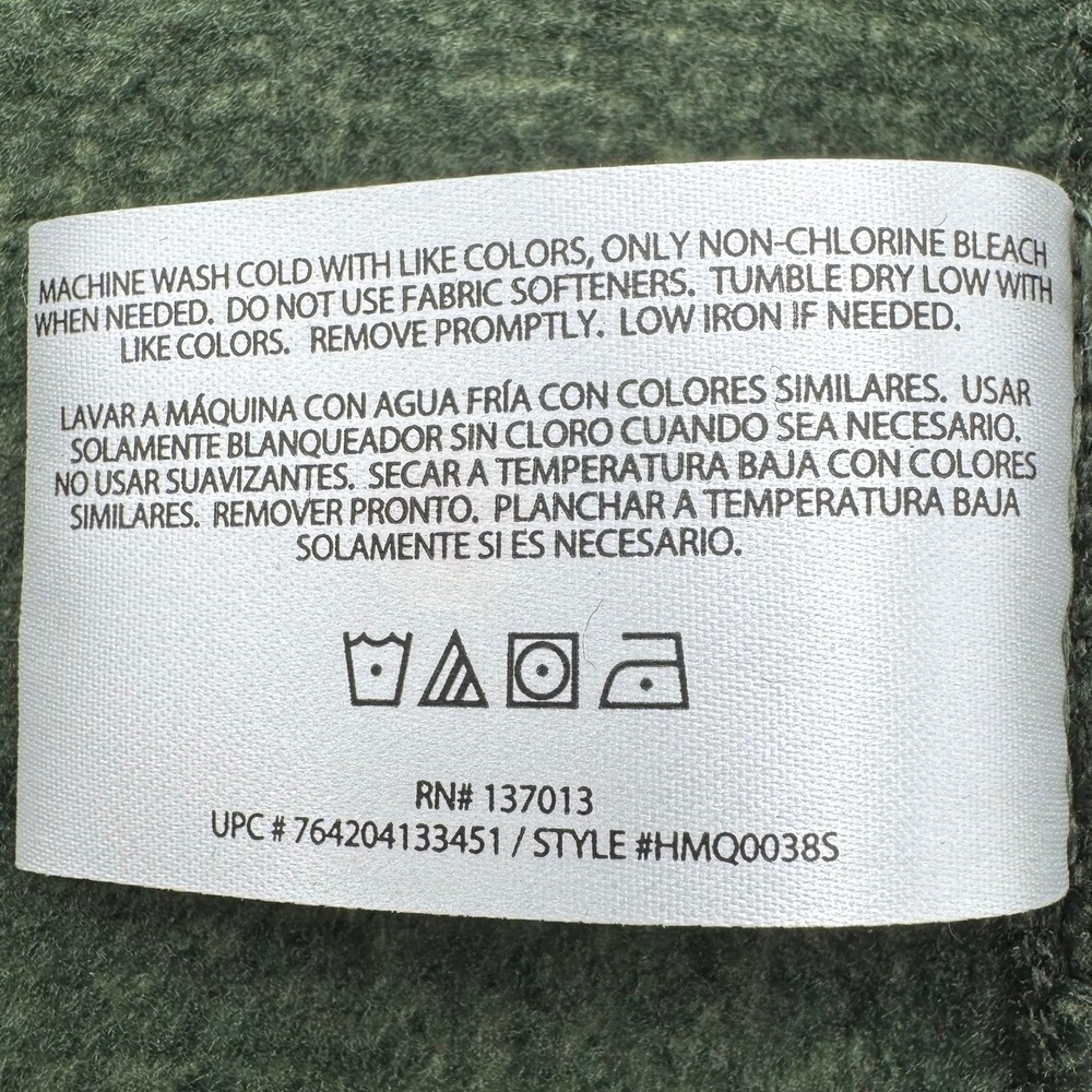 WOOLRICH Men's XXL Green 1/4 Zip Pullover Sweater High Neck Pocket Outdoor GORP‎ - Picture 5 of 8
